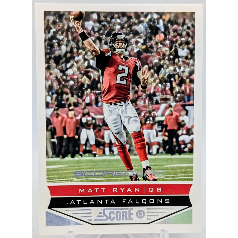2013 Panini Score #7 Matt Ryan Atlanta Falcons Scorecard